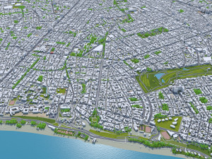 Lima city peru 80km 3D Model