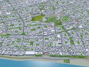 Lima city peru 80km 3D Model
