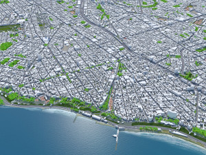 Lima city peru 80km 3D Model