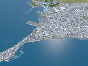 Lima city peru 80km 3D Model
