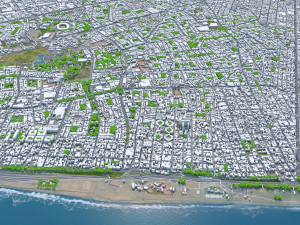 Lima city peru 80km 3D Model