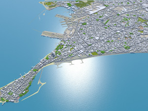 Lima city peru 80km 3D Model
