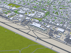 Lima city peru 80km 3D Model