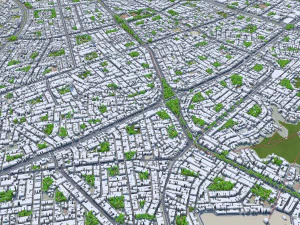 Lima city peru 80km 3D Model