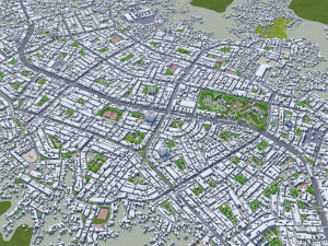 Lima city peru 80km 3D Model