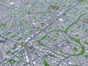 Lima city peru 80km 3D Model