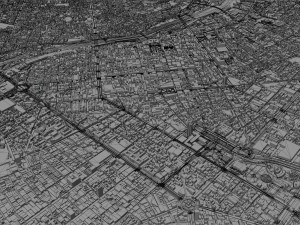 Lima city peru 80km 3D Model