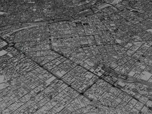 Lima city peru 80km 3D Model