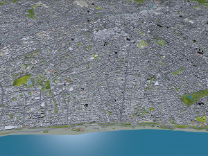 Lima city peru 80km 3D Model
