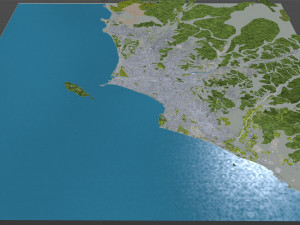 Lima city peru 80km 3D Model