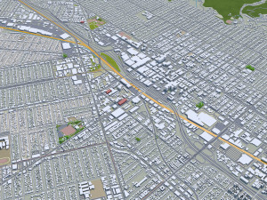 Burbank city california 30km Modèle 3D