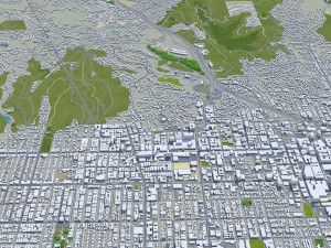 Burbank city california 30km Modèle 3D