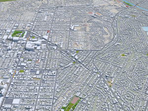 Burbank city california 30km Modèle 3D