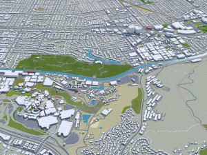 Burbank city california 30km Modèle 3D