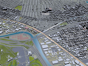 Burbank city california 30km Modèle 3D