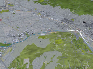 Burbank city california 30km Modèle 3D