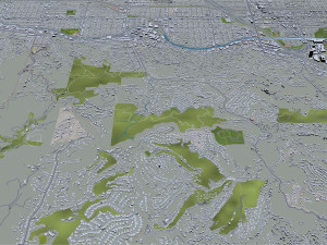 Burbank city california 30km Modèle 3D