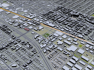 Burbank city california 30km Modèle 3D