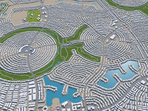 Glendale az city usa 80km 3D Model