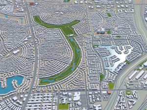Glendale az city usa 80km 3D Model