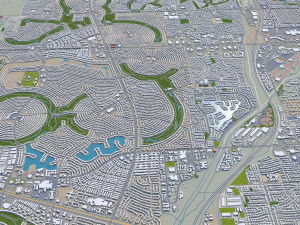 Glendale az city usa 80km 3D Model
