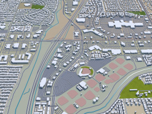 Glendale az city usa 80km 3D Model