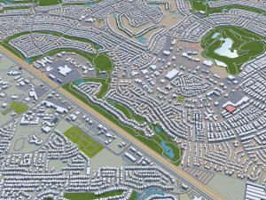 Glendale az city usa 80km 3D Model