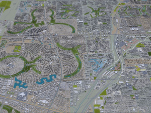 Glendale az city usa 80km 3D Model