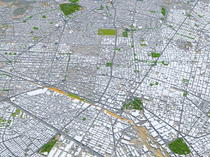 Guadalajara city mexico 50 km 3D Model