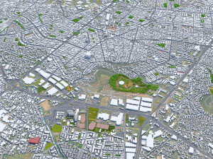 Guadalajara city mexico 50 km 3D मॉडल