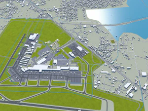 Guadalajara city mexico 50 km 3D Model