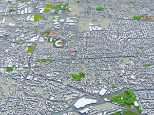 Guadalajara city mexico 50 km 3D Model