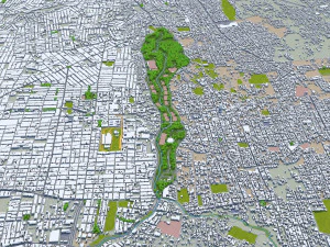 Guadalajara city mexico 50 km 3D Model