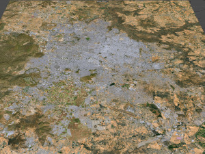 Guadalajara city mexico 50 km 3D मॉडल