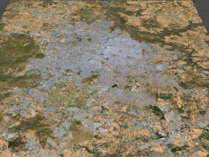 Guadalajara city mexico 50 km 3D Model