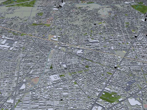 Guadalajara city mexico 50 km 3D Model