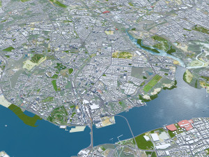 Johor city malaysian 50km 3Dモデル