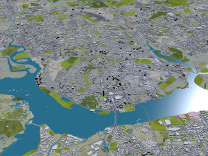 Johor city malaysian 50km 3Dモデル