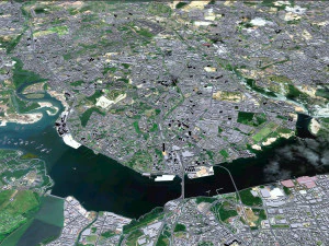 Johor city malaysian 50km 3D Model