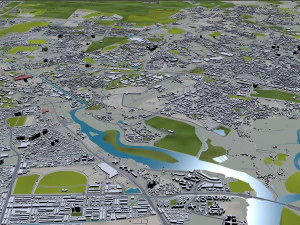 Johor city malaysian 50km 3D Model
