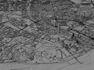 Johor city malaysian 50km 3Dモデル