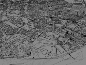 Johor city malaysian 50km 3D Model
