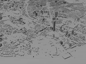 Johor city malaysian 50km 3D Model