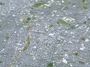 Lille city france 70km 3D Model