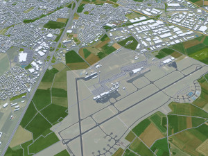 Lille city france 70km 3D Model