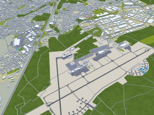 Lille city france 70km 3D Model
