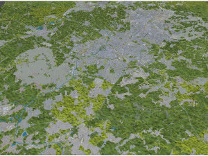 Lille city france 70km 3D Model