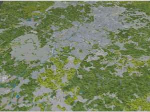 Lille city france 70km 3D Model