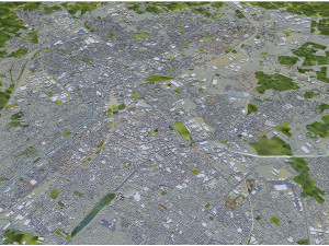 Lille city france 70km 3D Model