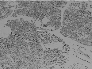 Lille city france 70km 3D Model